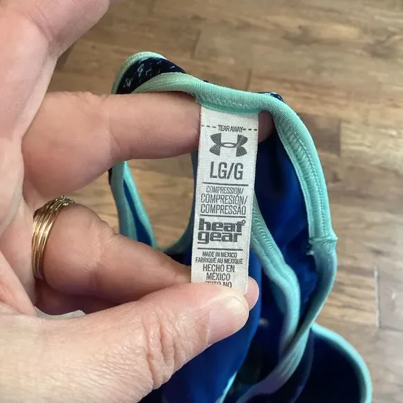 Under Armour Blue and Black Sports Bra - Picture 3 of 3
